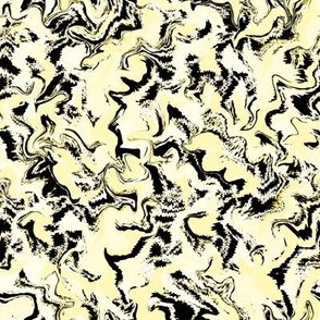 JGG16 - Organic Squiggles and Licorice in Yellow Pastel