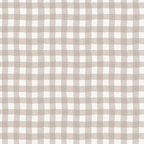 Gingham small - stone
