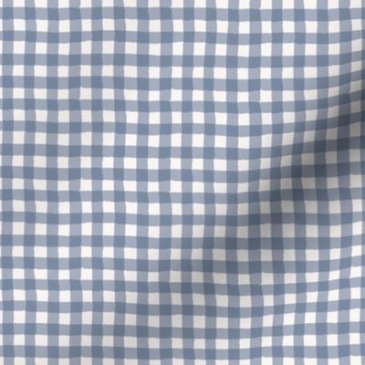 Gingham small - steel