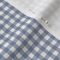 Gingham small - steel