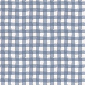 Gingham small - steel