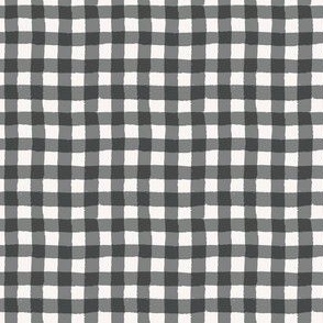 Gingham small - charcoal