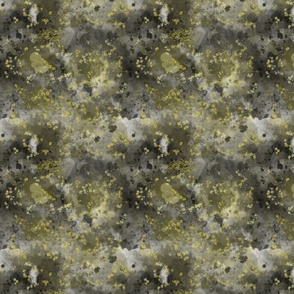 Abstract gold drops on marble