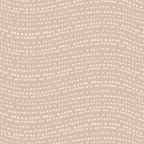 Waves - Dotted Stripes - Modern Home Decor -Sand