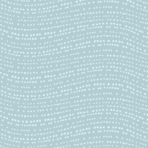 Waves - Dotted Stripes - Modern Home Decor - Cool Gray