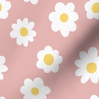 Simple Daisies - Pink (large scale)