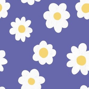 Simple Daisies - Very Peri (large scale)