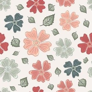 Morag's Pastel Pink Green Wildflower Scatter