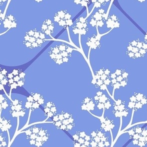 Floral net - Blue