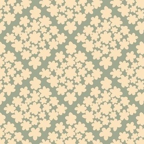 Floral checkers - Buttercup