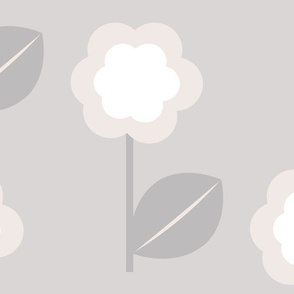 large off white flower on gray background-01