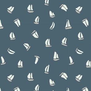 Sailboats - Navy