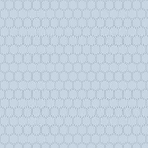 Small Scale Honeycomb Hexagon Pattern | Dusty Blue MK002