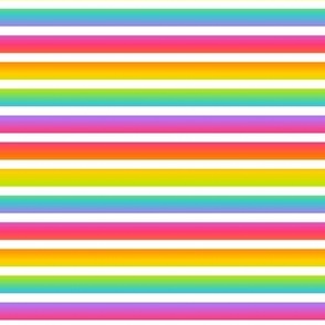 Bright Rainbow Gradient Stripes (Extra Small Size)