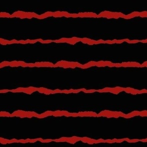 Ripped Edge Horror Stripes red black