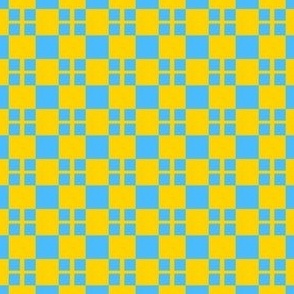 Mini Prints: Blocks - Serious Squares - Yellow and Blue