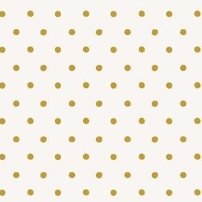 Polka dot on cream - gold