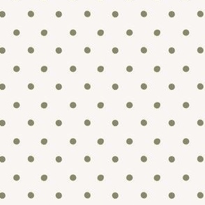 Polka dot on cream - forest