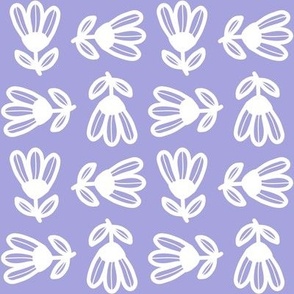 Little White Tulip Petal Solid Coordinate_ for kids apparel_ and summer home decor projects - medium scale in pale lavender mauve