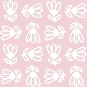 Little White Tulip Petal Solid Coordinate_ for kids apparel_ and summer home decor projects- medium scale baby pink