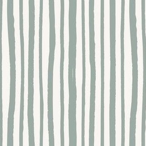 Hand drawn vertical stripes - sage