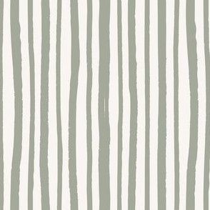 Hand drawn vertical stripes - eucalyptus