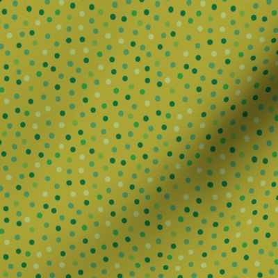 St Patty Confetti Dots on chartreuse 