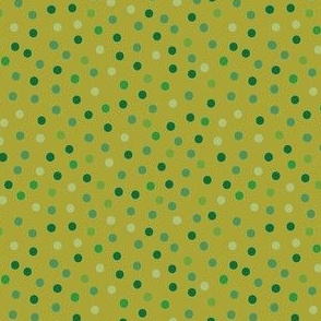 St Patty Confetti Dots on chartreuse 