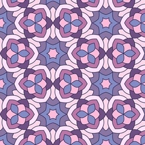 Purple and Pink Abstract Geometric Pattern