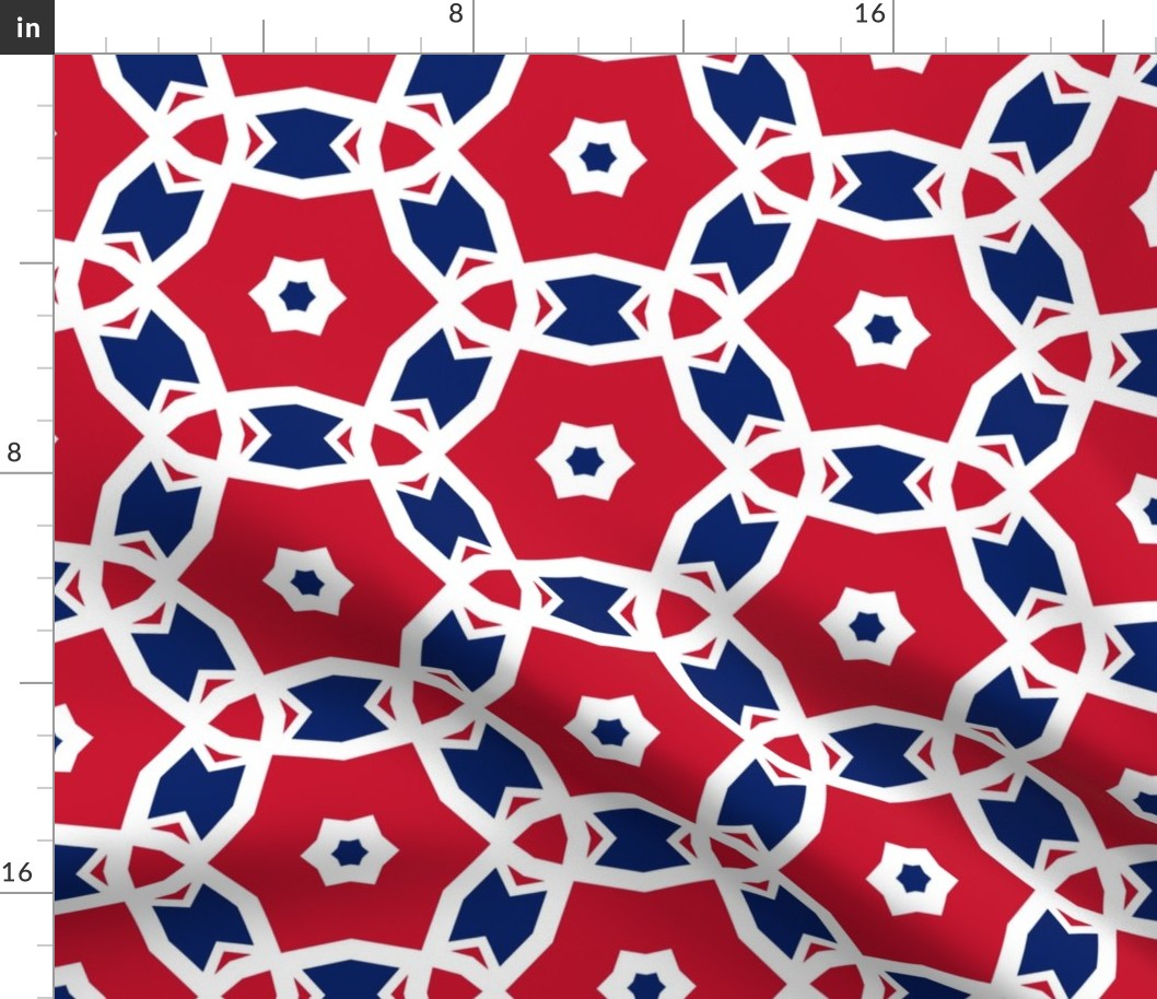 Jubilee Red, White & Blue Stars 10 inch