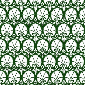 Aster hand block green and white