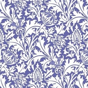 William Morris Thistle Periwinkle Small scale
