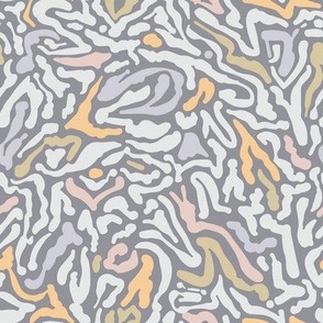 Abstract Animal print pastels