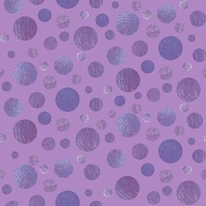 Lavender Textured Polka Dots
