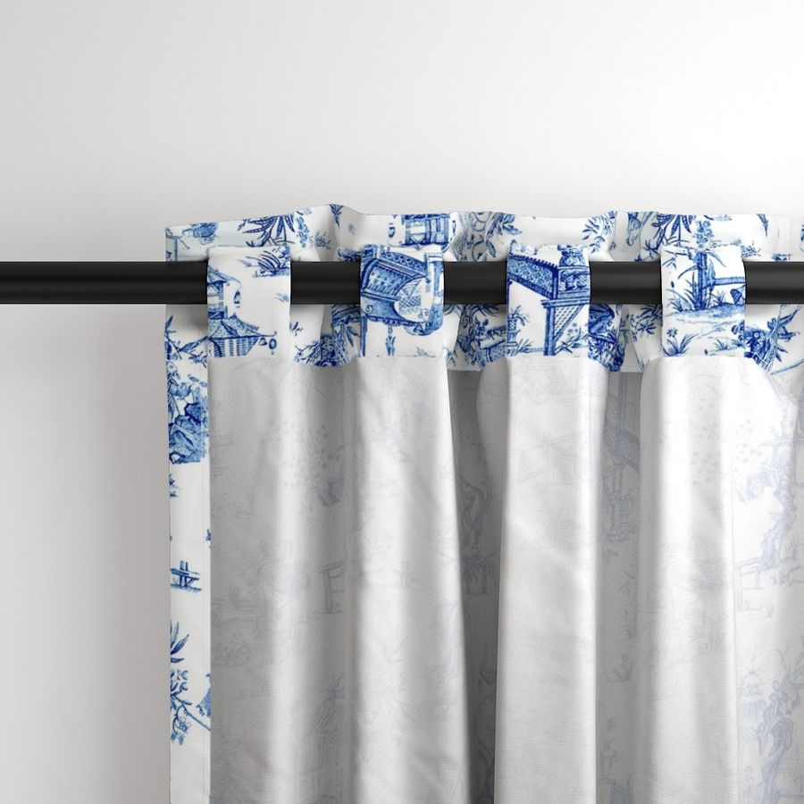 Manchurian Toile Chinoiserie Blue