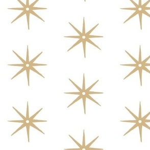 Medium Caramel on White STARS 