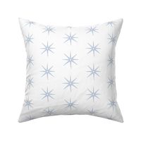 Medium Light Cornflower Blue on White STARS 