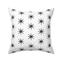 Medium Warm Black on White STARS