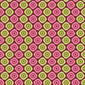 pink and green abstract