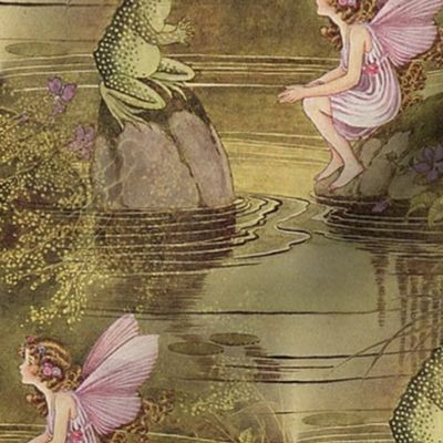 Fairy and Frog ~Ida Rentoul Outhwaite