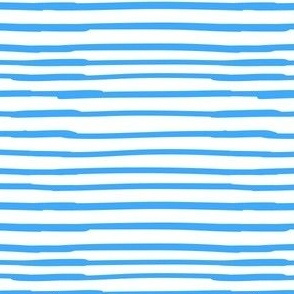 Hand drawn stripes - blue 