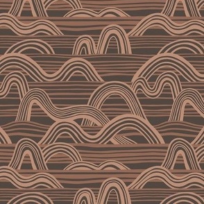 Ocean Waves (6") - brown