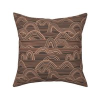 Ocean Waves (9") - brown