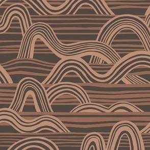 Ocean Waves (9") - brown