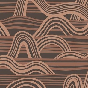 Ocean Waves (12") - brown