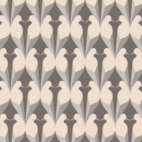  Two Love Doves in Warm-Neutral Color Small