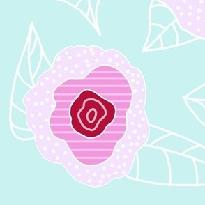 Abstract Camellia in pink