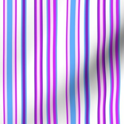 Y2K Pink Blue Purple Vertical Stripes