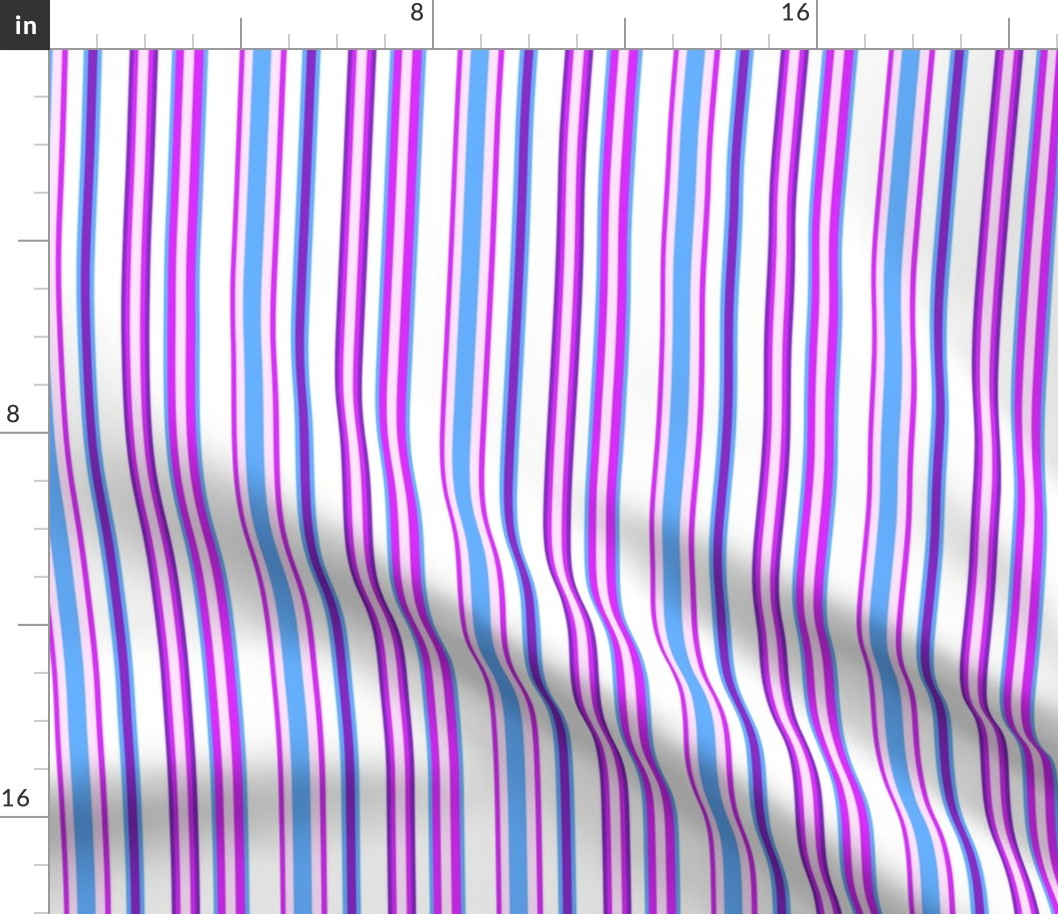 Y2K Pink Blue Purple Vertical Stripes