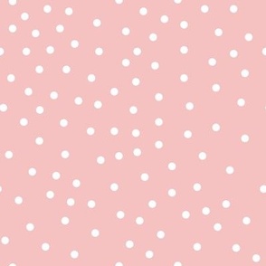 Little Bunny Botanical Easter Polka Dot Pink 8x8 